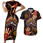 australia-indigenous-couples-matching-short-sleeve-bodycon-dress-and-hawaiian-shirt-we-vote-no-to-division-aboriginal-map