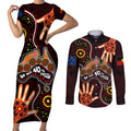 australia-indigenous-couples-matching-short-sleeve-bodycon-dress-and-long-sleeve-button-shirts-we-vote-no-to-division-aboriginal-map