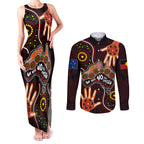 australia-indigenous-couples-matching-tank-maxi-dress-and-long-sleeve-button-shirts-we-vote-no-to-division-aboriginal-map