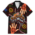 australia-indigenous-family-matching-puletasi-dress-and-hawaiian-shirt-we-vote-no-to-division-aboriginal-map