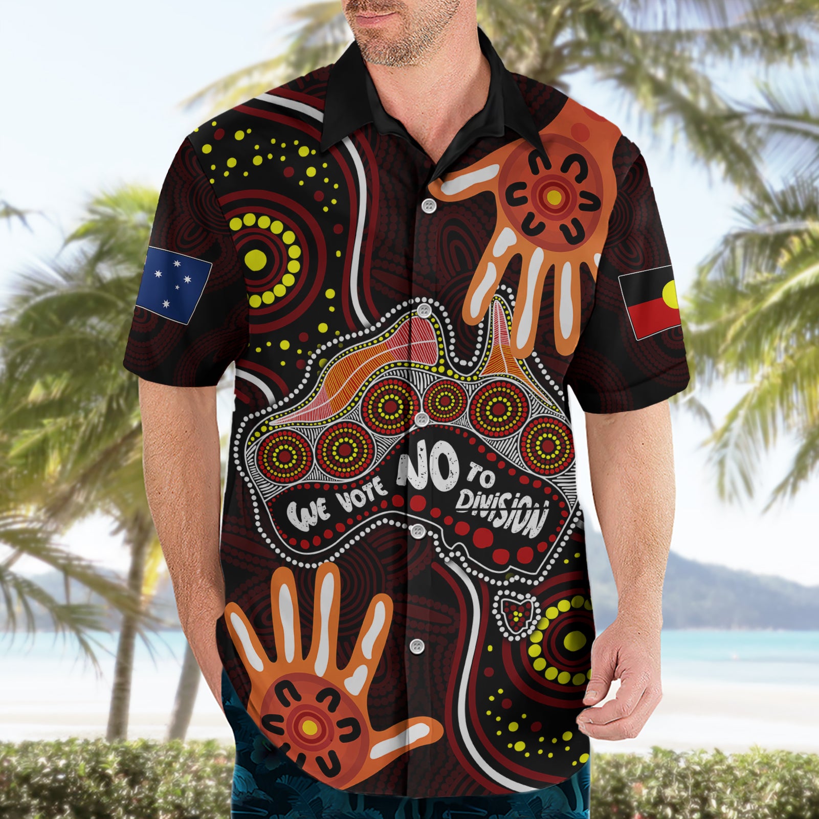 australia-indigenous-hawaiian-shirt-we-vote-no-to-division-aboriginal-map