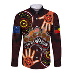 australia-indigenous-long-sleeve-button-shirt-we-vote-no-to-division-aboriginal-map