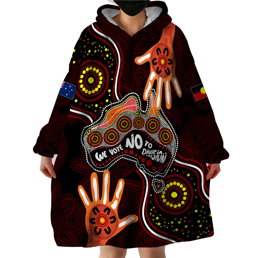 australia-indigenous-wearable-blanket-hoodie-we-vote-no-to-division-aboriginal-map