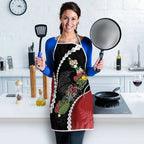 New Zealand Christmas Apron Flora Map with Birds - Aussie Hoodie
