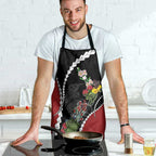 New Zealand Christmas Apron Flora Map with Birds - Aussie Hoodie
