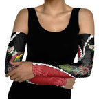 New Zealand Christmas Arm Sleeves Flora Map with Birds - Aussie Hoodie