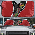 New Zealand Christmas Auto Sun Shade Flora Map with Birds - Aussie Hoodie