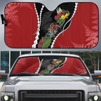 New Zealand Christmas Auto Sun Shade Flora Map with Birds - Aussie Hoodie