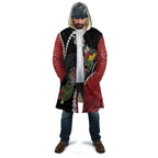 New Zealand Christmas Cloak Flora Map with Birds - Aussie Hoodie