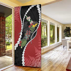 New Zealand Christmas Door Cover Flora Map with Birds - Aussie Hoodie