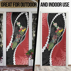 New Zealand Christmas Door Cover Flora Map with Birds - Aussie Hoodie