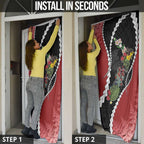 New Zealand Christmas Door Cover Flora Map with Birds - Aussie Hoodie