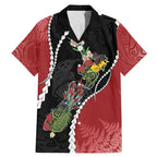 New Zealand Christmas Family Matching Mermaid Dress and Hawaiian Shirt Flora Map with Birds - Aussie Hoodie