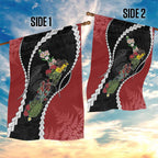 New Zealand Christmas Garden Flag Flora Map with Birds - Aussie Hoodie