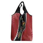 New Zealand Christmas Grocery Bag Flora Map with Birds - Aussie Hoodie