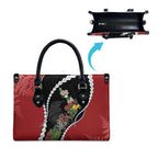 New Zealand Christmas Leather Bag Flora Map with Birds - Aussie Hoodie