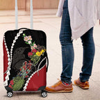 New Zealand Christmas Luggage Cover Flora Map with Birds - Aussie Hoodie