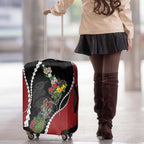 New Zealand Christmas Luggage Cover Flora Map with Birds - Aussie Hoodie