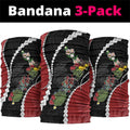New Zealand Christmas Neck Gaiter Flora Map with Birds - Aussie Hoodie