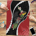 New Zealand Christmas Puzzle Flora Map with Birds - Aussie Hoodie