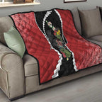 New Zealand Christmas Quilt Flora Map with Birds - Aussie Hoodie
