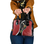 New Zealand Christmas Shoulder Handbag Flora Map with Birds - Aussie Hoodie
