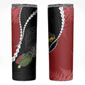 New Zealand Christmas Skinny Tumbler Flora Map with Birds - Aussie Hoodie