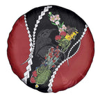 New Zealand Christmas Spare Tire Cover Flora Map with Birds - Aussie Hoodie