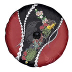 New Zealand Christmas Spare Tire Cover Flora Map with Birds - Aussie Hoodie