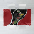 New Zealand Christmas Tablecloth Flora Map with Birds - Aussie Hoodie