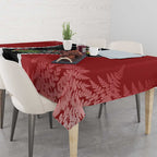New Zealand Christmas Tablecloth Flora Map with Birds - Aussie Hoodie