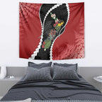 New Zealand Christmas Tapestry Flora Map with Birds - Aussie Hoodie