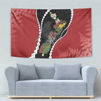 New Zealand Christmas Tapestry Flora Map with Birds - Aussie Hoodie