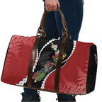 New Zealand Christmas Travel Bag Flora Map with Birds - Aussie Hoodie