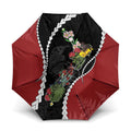 New Zealand Christmas Umbrella Flora Map with Birds - Aussie Hoodie