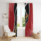 New Zealand Christmas Window Curtain Flora Map with Birds - Aussie Hoodie