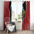 New Zealand Christmas Window Curtain Flora Map with Birds - Aussie Hoodie