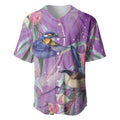 Australia Epilepsy Awareness Baseball Jersey Purple Fairy Wren with Eucalyptus Flowers - Aussie Hoodie