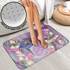 Australia Epilepsy Awareness Bathroom Set Purple Fairy Wren with Eucalyptus Flowers - Aussie Hoodie