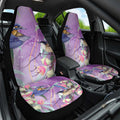 Australia Epilepsy Awareness Car Seat Cover Purple Fairy Wren with Eucalyptus Flowers - Aussie Hoodie