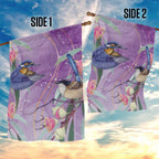Australia Epilepsy Awareness Garden Flag Purple Fairy Wren with Eucalyptus Flowers - Aussie Hoodie
