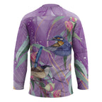 Australia Epilepsy Awareness Hockey Jersey Purple Fairy Wren with Eucalyptus Flowers - Aussie Hoodie