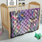 Australia Epilepsy Awareness Quilt Purple Fairy Wren with Eucalyptus Flowers - Aussie Hoodie