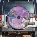Australia Epilepsy Awareness Spare Tire Cover Purple Fairy Wren with Eucalyptus Flowers - Aussie Hoodie