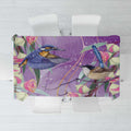Australia Epilepsy Awareness Tablecloth Purple Fairy Wren with Eucalyptus Flowers - Aussie Hoodie