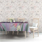 Australia Epilepsy Awareness Tablecloth Purple Fairy Wren with Eucalyptus Flowers - Aussie Hoodie