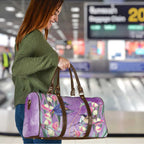 Australia Epilepsy Awareness Travel Bag Purple Fairy Wren with Eucalyptus Flowers - Aussie Hoodie