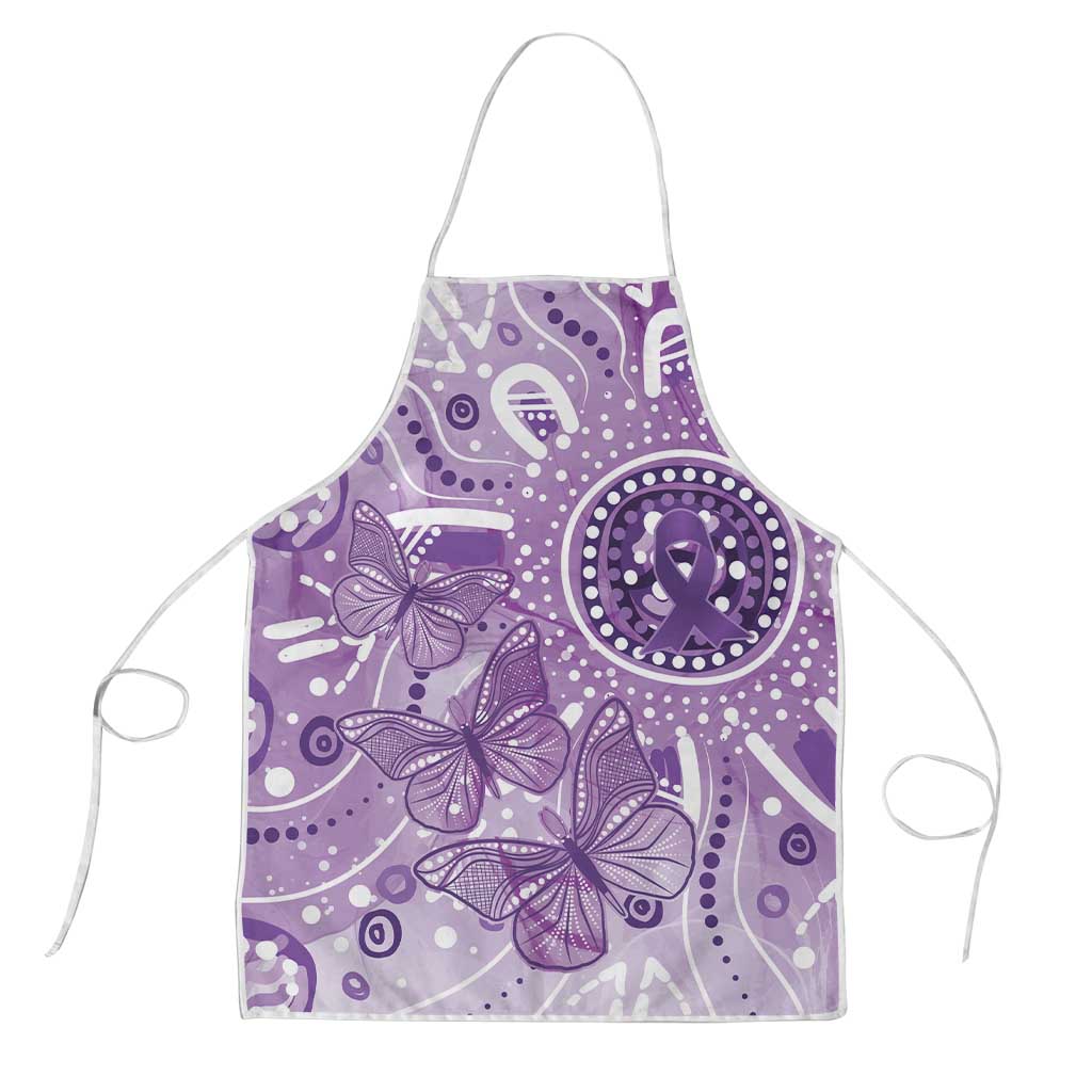 Australia Epilepsy Awareness Indigenous Apron Butterfly Aboriginal Art - Aussie Hoodie