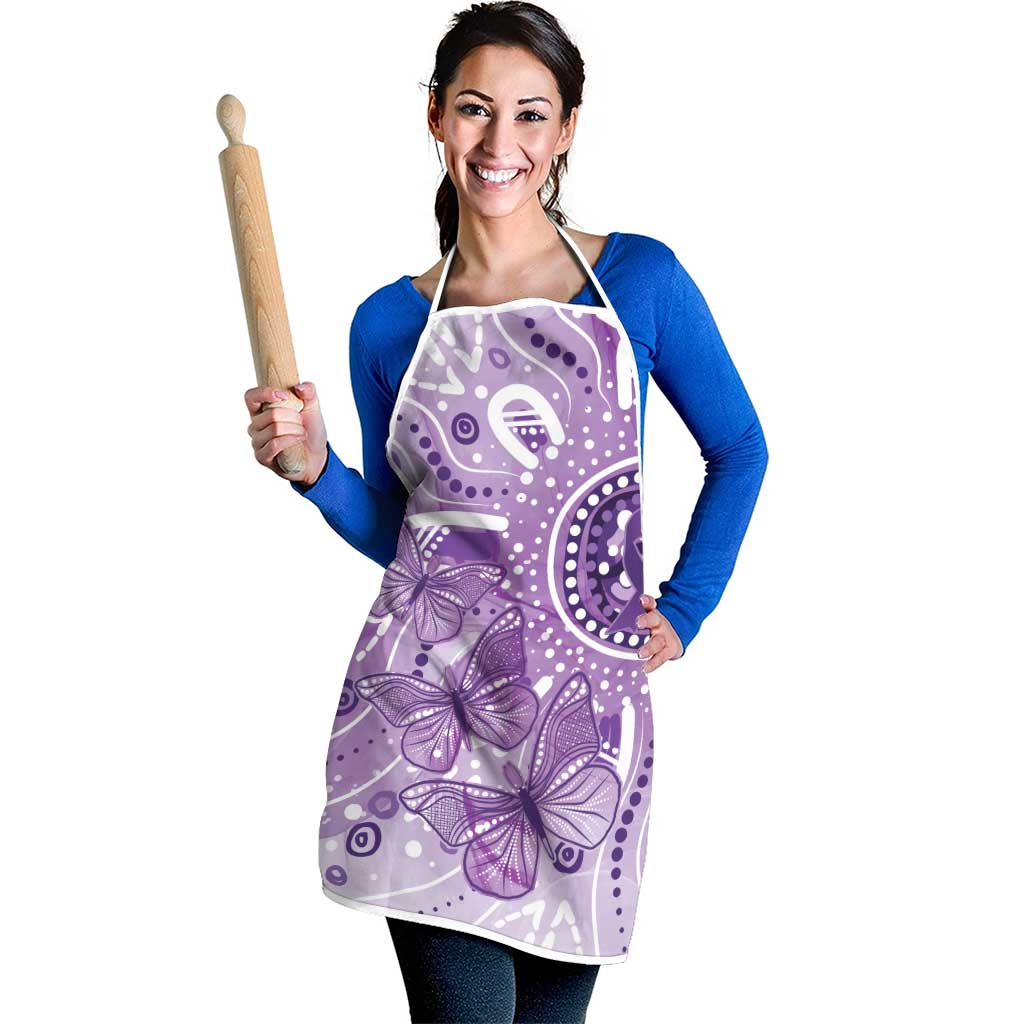 Australia Epilepsy Awareness Indigenous Apron Butterfly Aboriginal Art - Aussie Hoodie