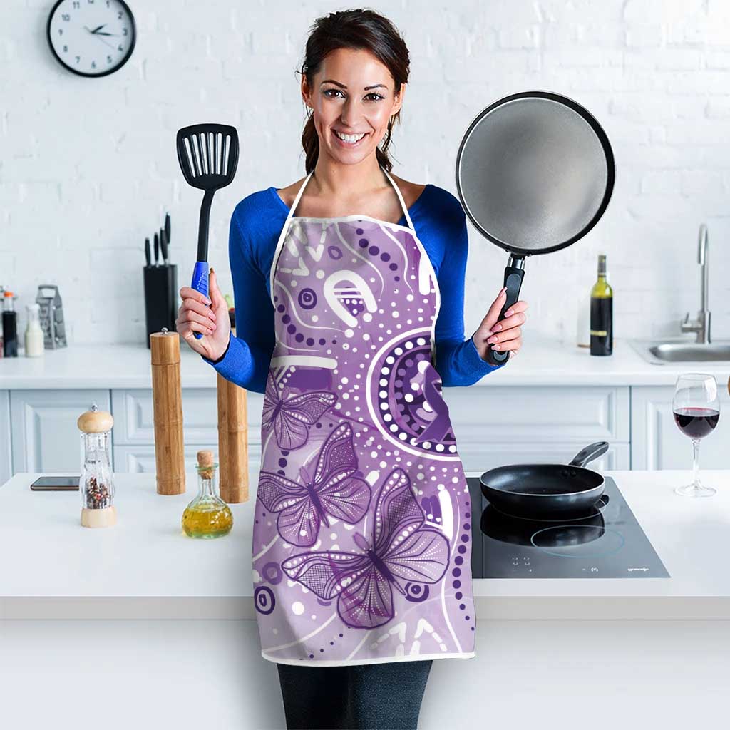 Australia Epilepsy Awareness Indigenous Apron Butterfly Aboriginal Art - Aussie Hoodie